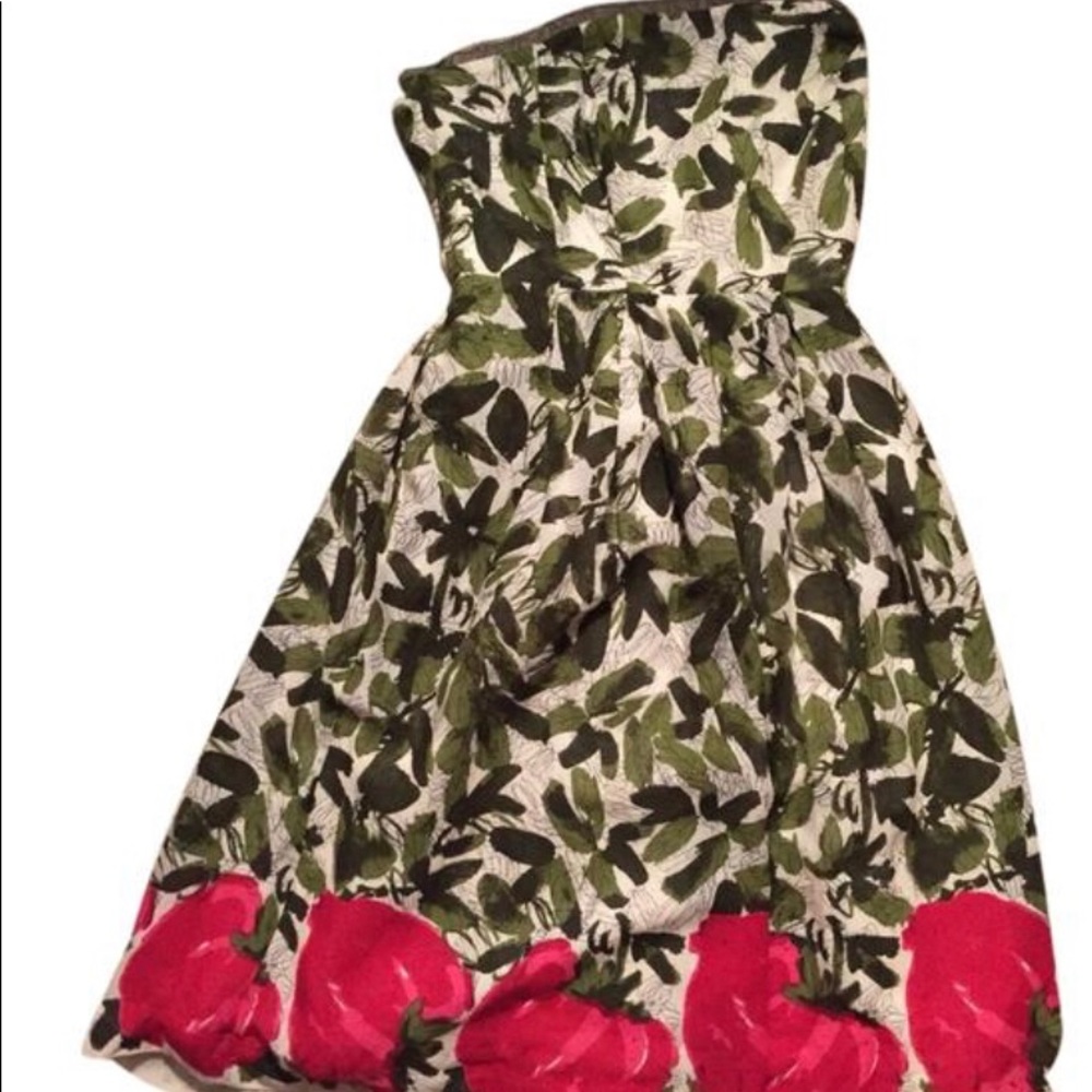 Anthropologie Strapless Dress